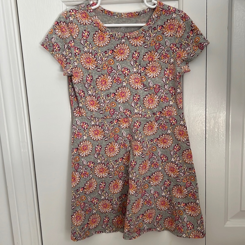 Gap size small girls orange daisy dress nwot
